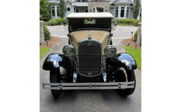 Ford-Model-a-roadster-1931-tan-w-black-fenders-Brown-1