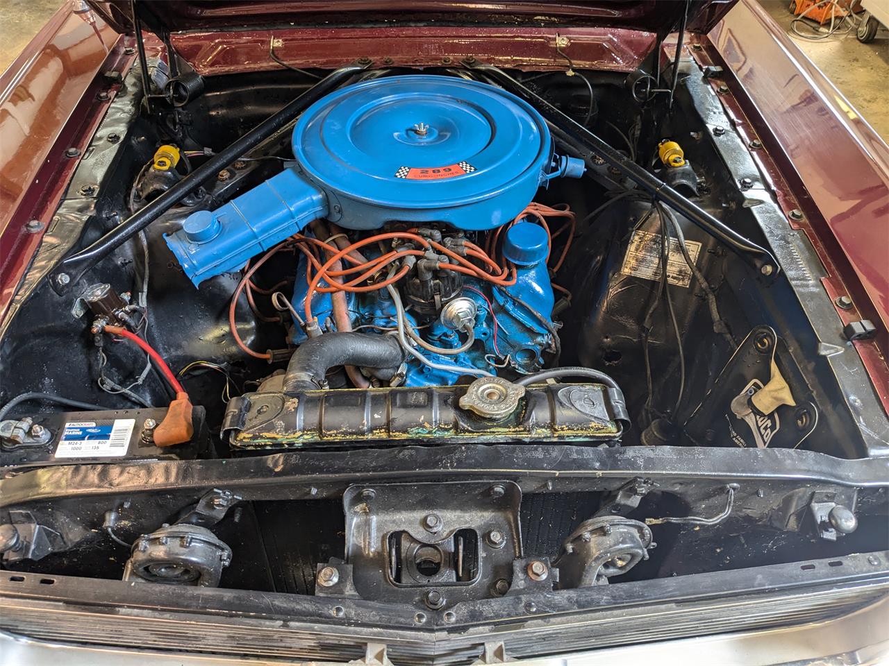 Ford-Mustang-1966-Burgundy-Black-11