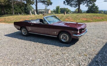 Ford-Mustang-1966-Burgundy-Black