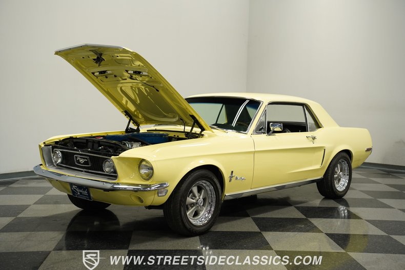 Ford-Mustang-1968-Meadowlark-Yellow-Black-38