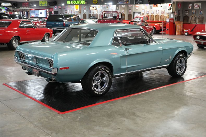 Ford-Mustang-1968-Teal-Teal-5