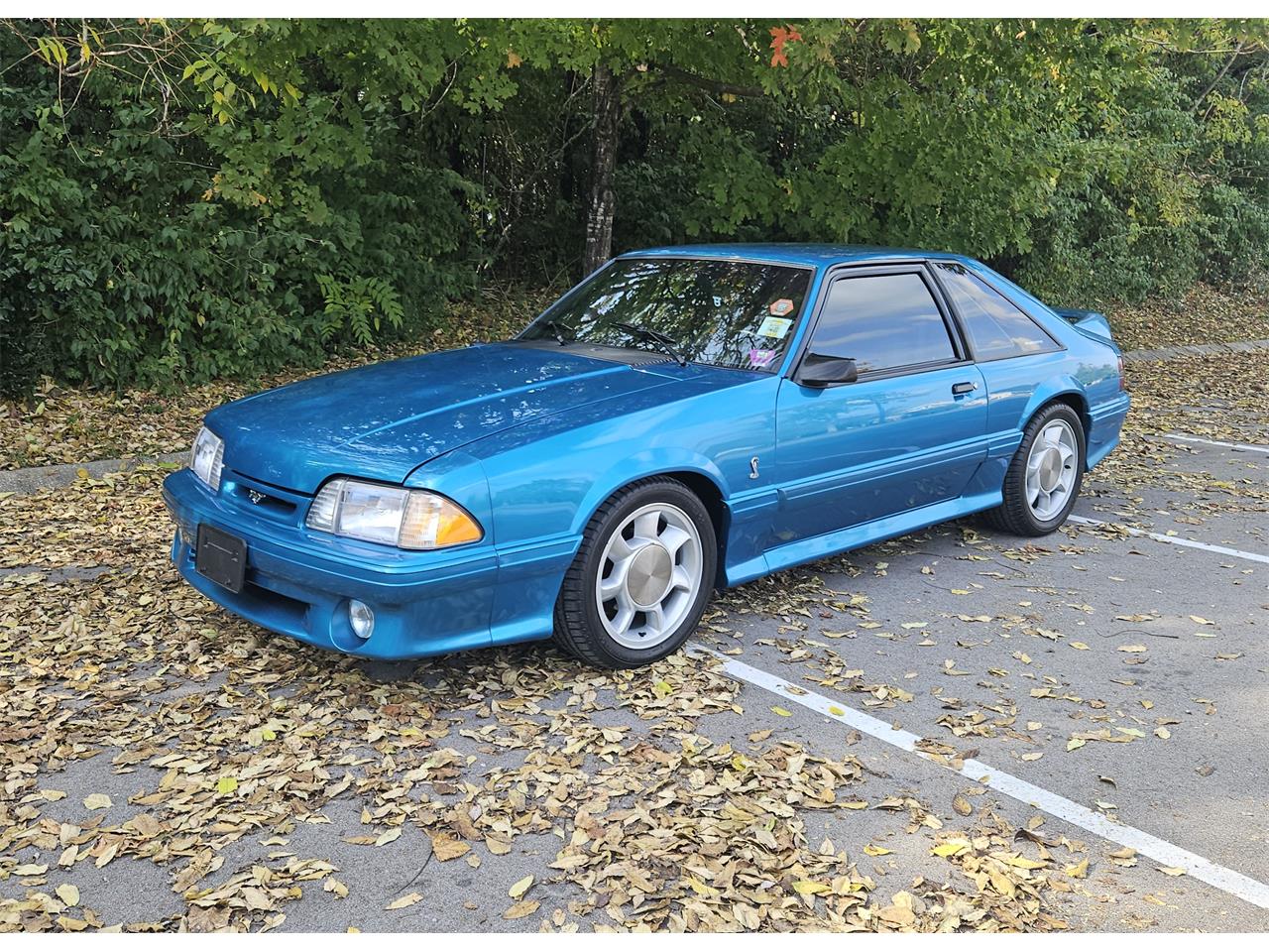 Ford-Mustang-cobra-1993-Teal-Gray