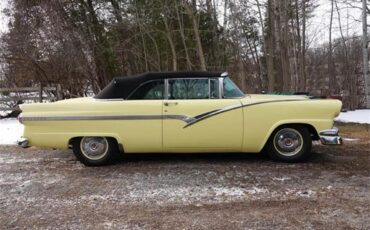 Ford-Sunliner-1956-Yellow-BlackWhite-2
