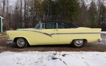 Ford-Sunliner-1956-Yellow-BlackWhite