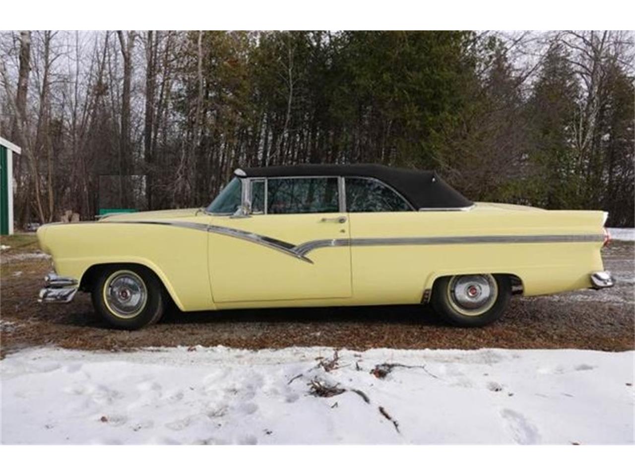 Ford-Sunliner-1956-Yellow-BlackWhite
