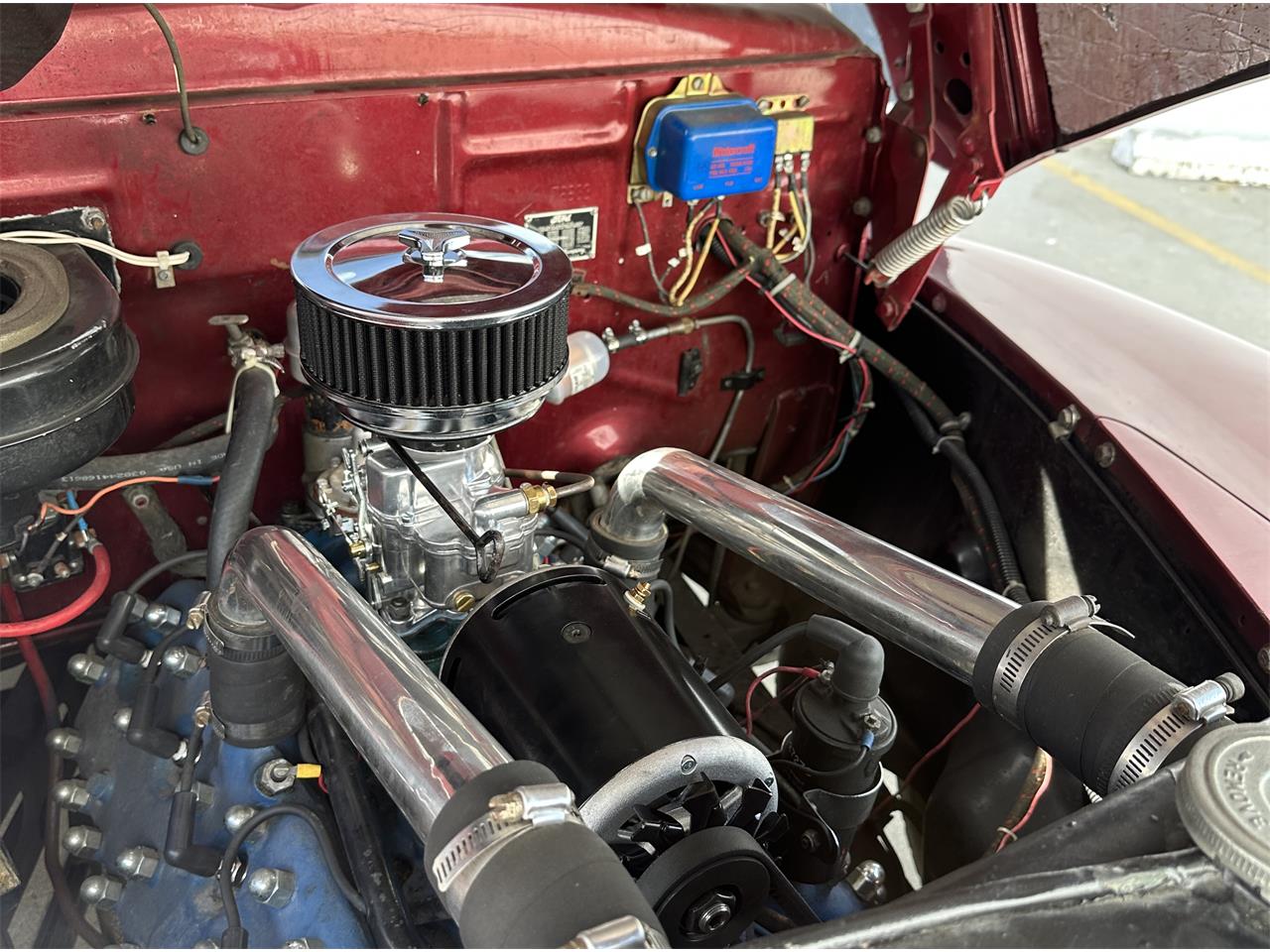 Ford-Super-deluxe-1948-Burgundy-Gray-8