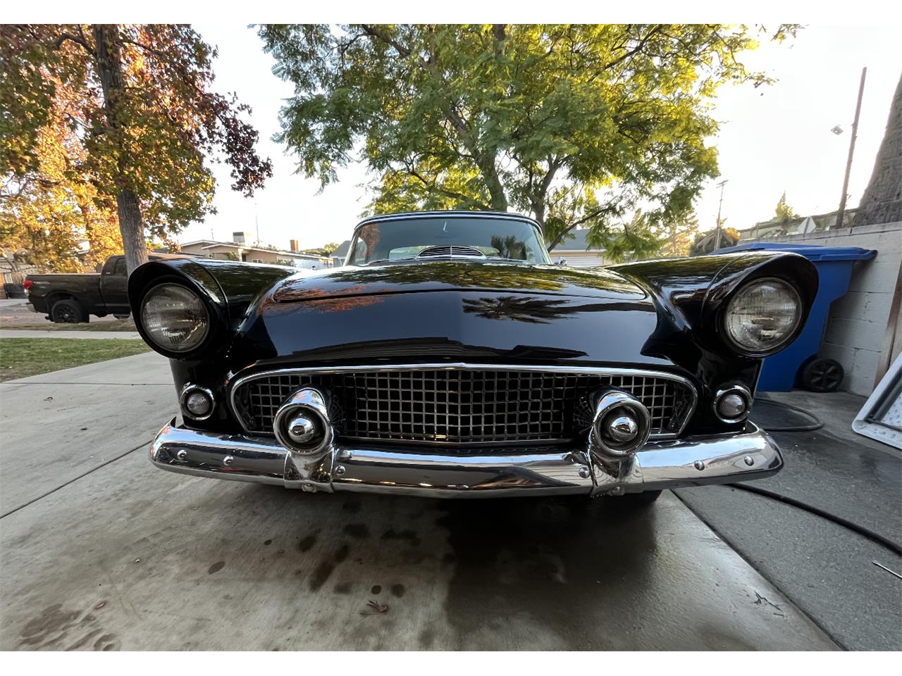 Ford-Thunderbird-1955-Black-Black-and-White-5