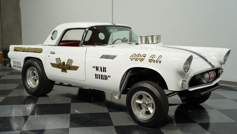 Ford-Thunderbird-1955-White-Red-14
