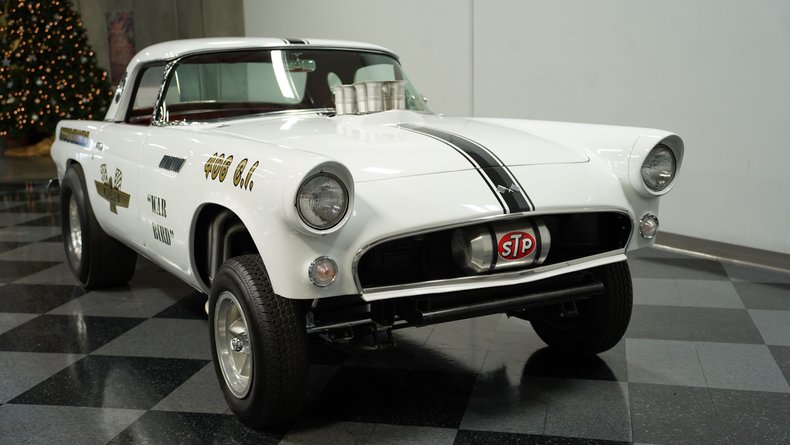 Ford-Thunderbird-1955-White-Red-15