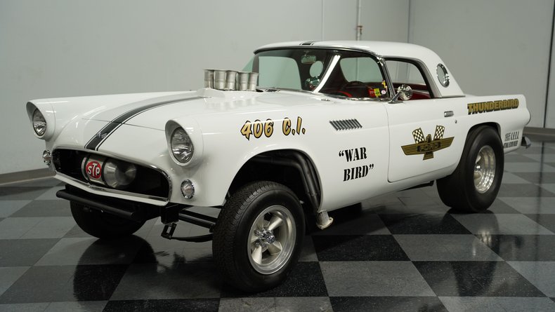 Ford-Thunderbird-1955-White-Red-2