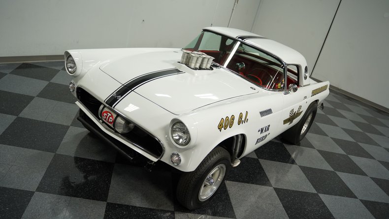 Ford-Thunderbird-1955-White-Red-43