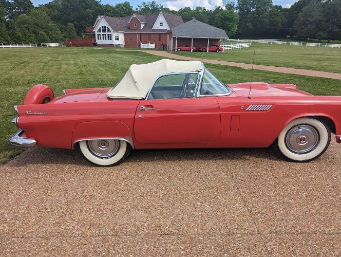 Ford-Thunderbird-1956-Bright-RedWhite-Top-BlackWhite-6