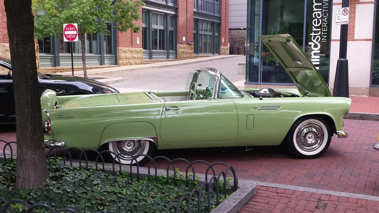 Ford-Thunderbird-1956-Green-Greenwhite-2
