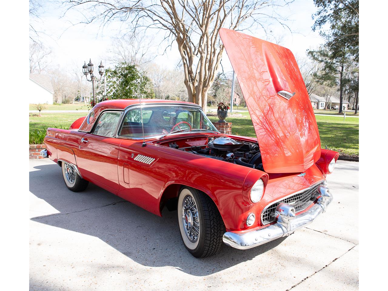 Ford-Thunderbird-1956-Red-Red-10