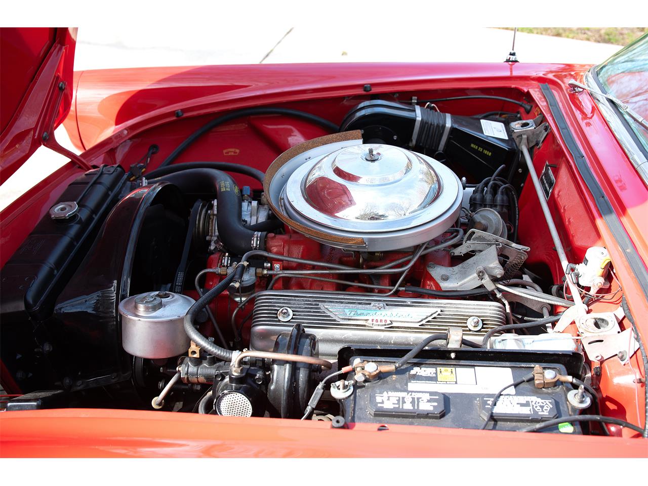 Ford-Thunderbird-1956-Red-Red-12