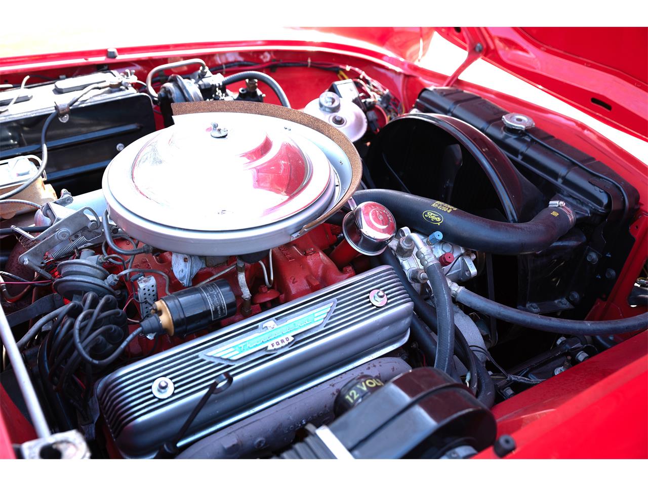 Ford-Thunderbird-1956-Red-Red-13