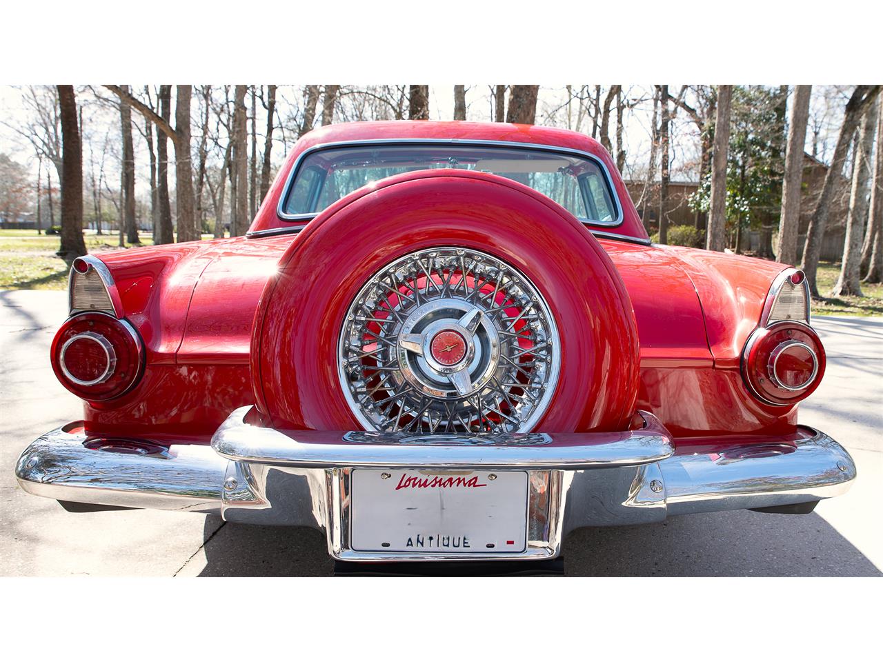 Ford-Thunderbird-1956-Red-Red-4
