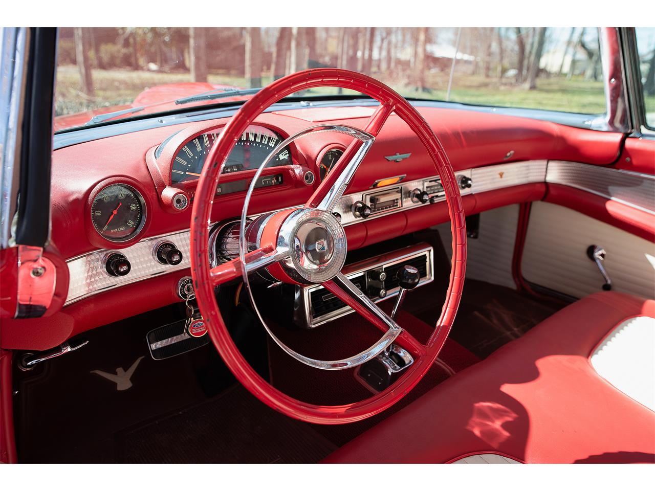 Ford-Thunderbird-1956-Red-Red-6