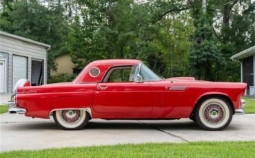 Ford-Thunderbird-1956-Red-Red-and-white-11