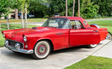 Ford-Thunderbird-1956-Red-Red-and-white-15