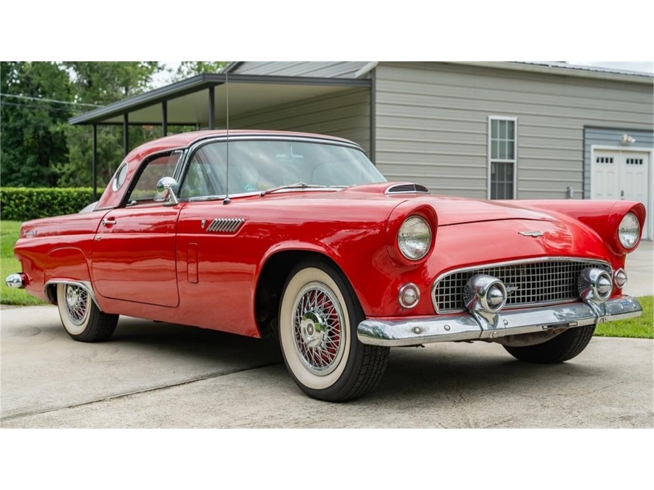 Ford-Thunderbird-1956-Red-Red-and-white-28