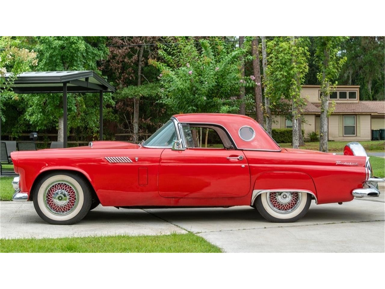 Ford-Thunderbird-1956-Red-Red-and-white-29
