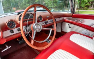 Ford-Thunderbird-1956-Red-Red-and-white-38