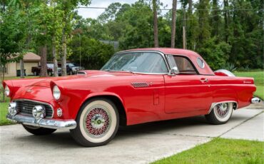 Ford-Thunderbird-1956-Red-Red-and-white-7