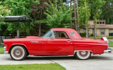 Ford-Thunderbird-1956-Red-Red-and-white-8