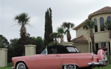 Ford-Thunderbird-1956-Sunset-Coral-BlackWhite