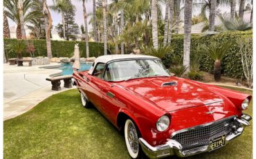 Ford-Thunderbird-1957-Red-White-6