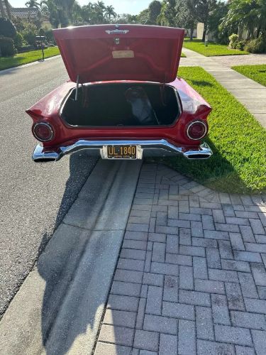 Ford-Thunderbird-1957-Red-White-Top-White-13