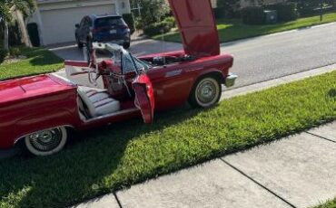 Ford-Thunderbird-1957-Red-White-Top-White-8