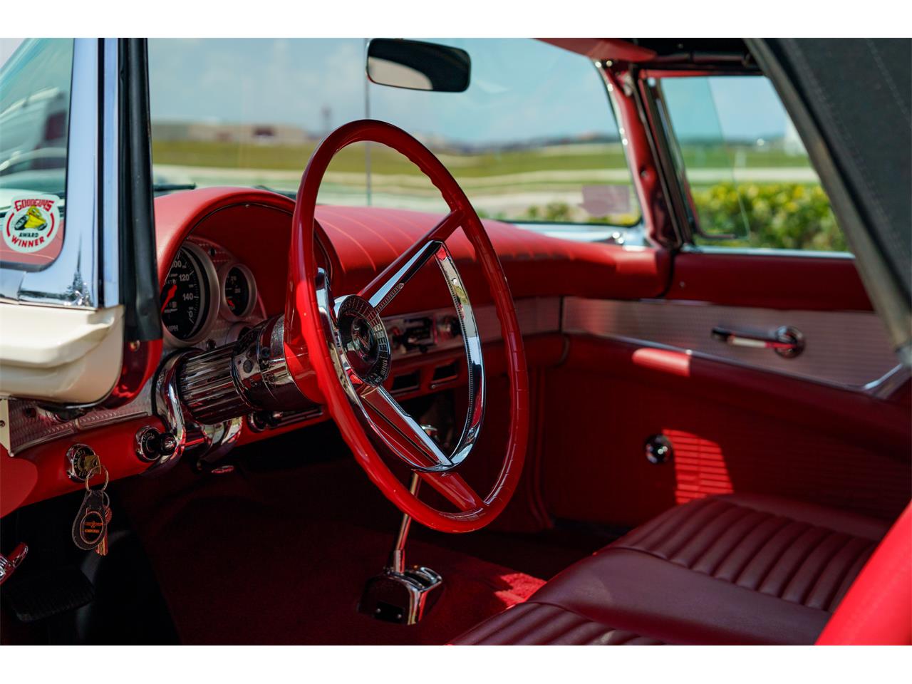 Ford-Thunderbird-1957-White-Red-6
