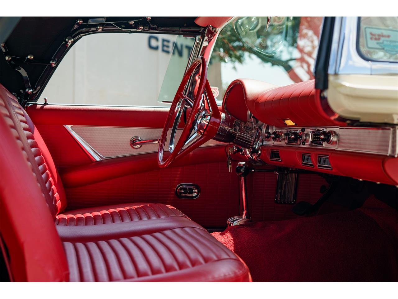 Ford-Thunderbird-1957-White-Red-9