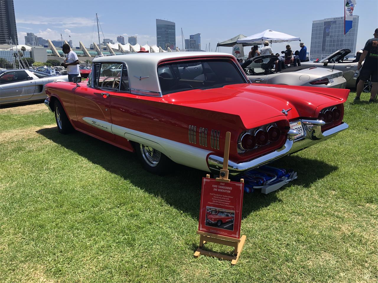 Ford-Thunderbird-1960-Red-amp-White-custom-2-tone-tans-6