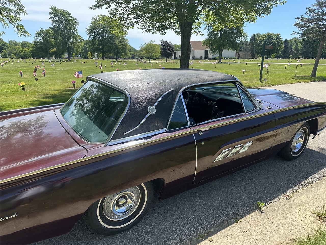 Ford-Thunderbird-1963-Burgundy-Black-4