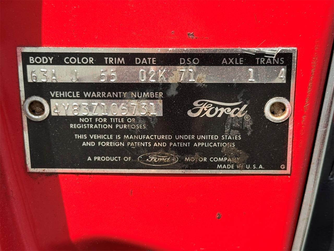 Ford-Thunderbird-1964-Red-Red-8