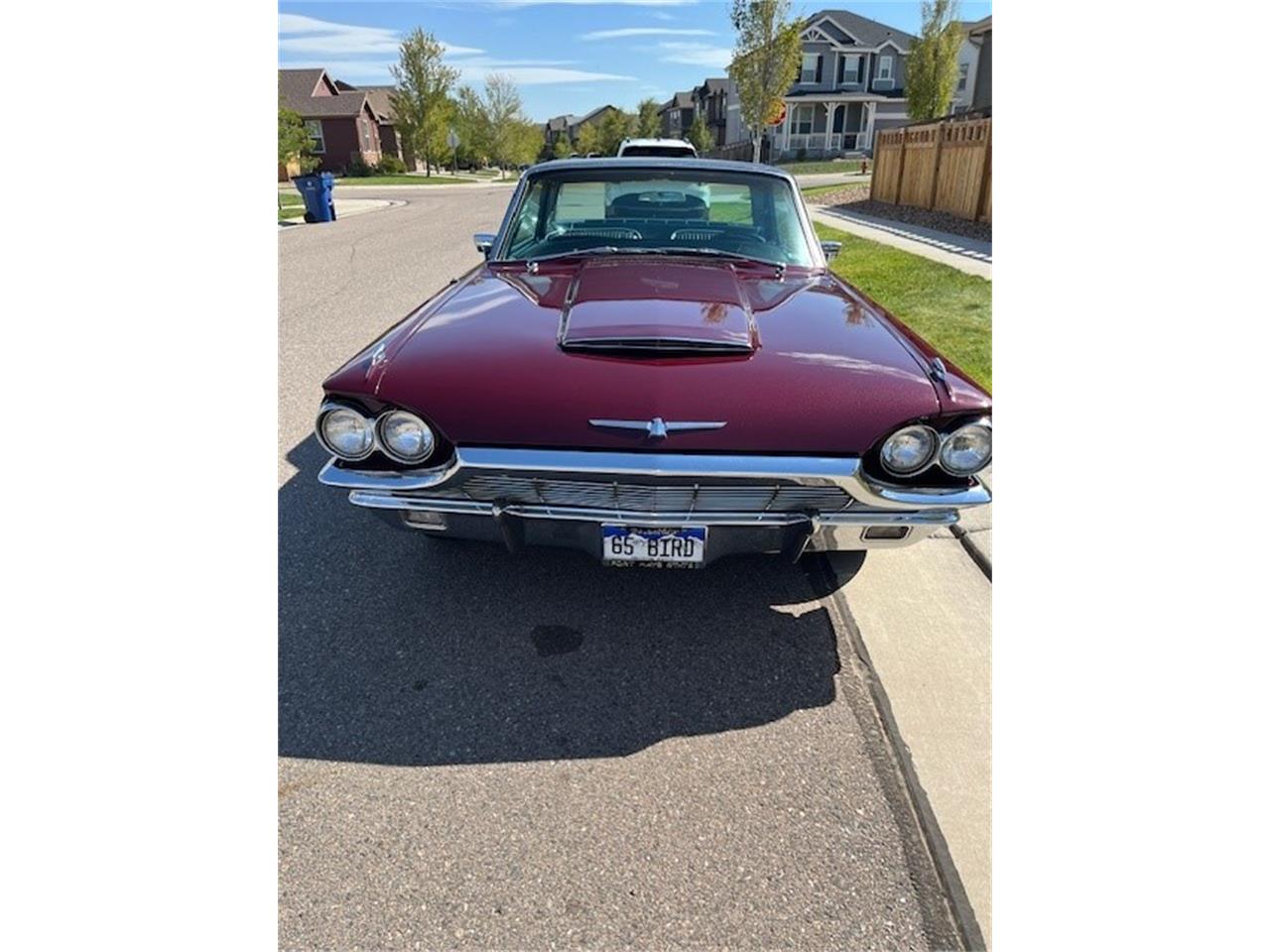 Ford-Thunderbird-1965-Vintage-Burgundy-Black-1