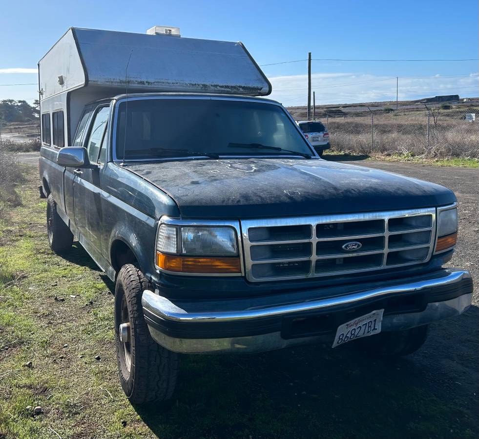 Ford-f-250-diesel-1994-green-1