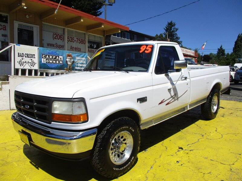 Ford-f-250-xl-long-bed-1995-white-1
