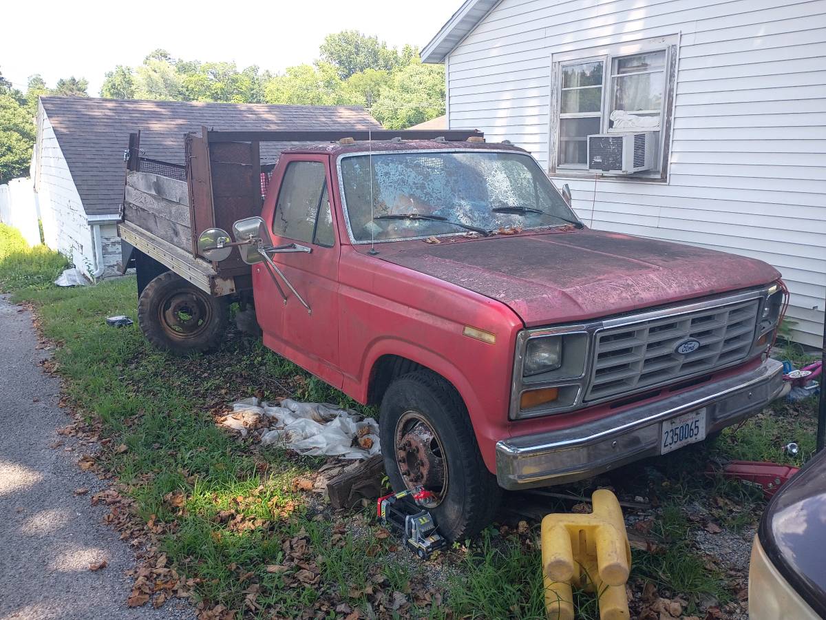 Ford-f-350-1986-red