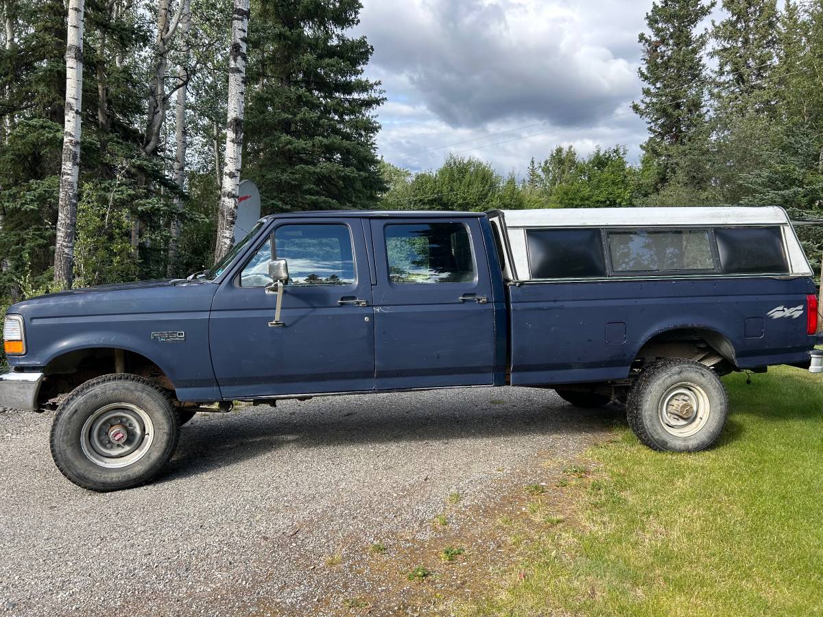 Ford-f-350-crewcab-4x4-5.8l-8ft-box-1993-blue