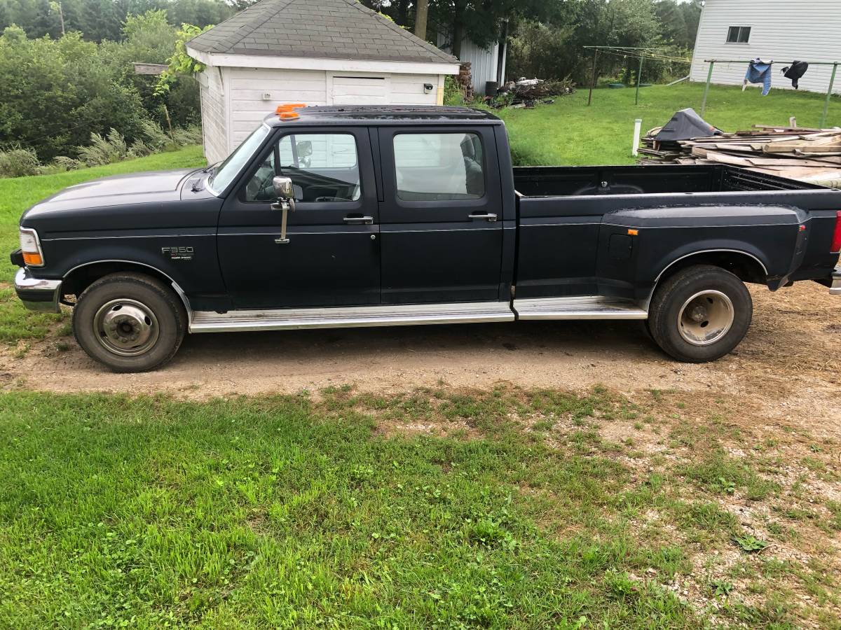 Ford-f-350-diesel-1995-black
