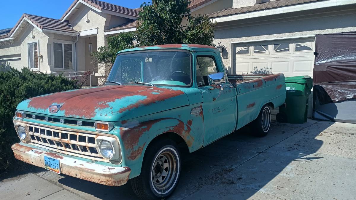 Ford-f100-pickup-1965-green-1
