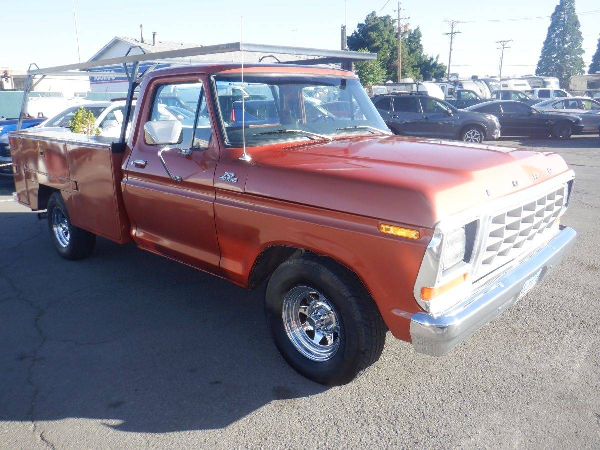 Ford-f150-short-bed-utility-truck-1979-brown-1