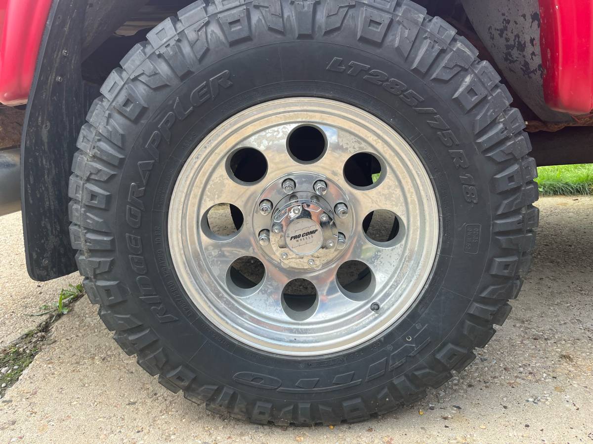 Ford-f250-diesel-1995-red-1