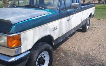 Ford-f250-xlt-4x4-diesel-1991-green-2
