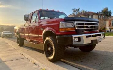 Ford-f250-xlt-diesel-1994-red
