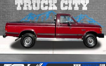 Ford-f250-xlt-lariat-gas-truck-1990-red-1